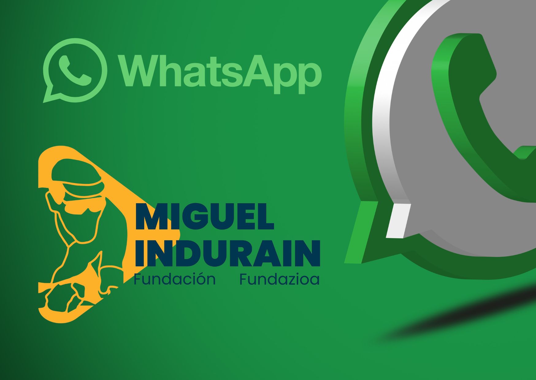 ¡Únete al canal oficial de WhatsApp de la Fundación Miguel Indurain Fundazioa!